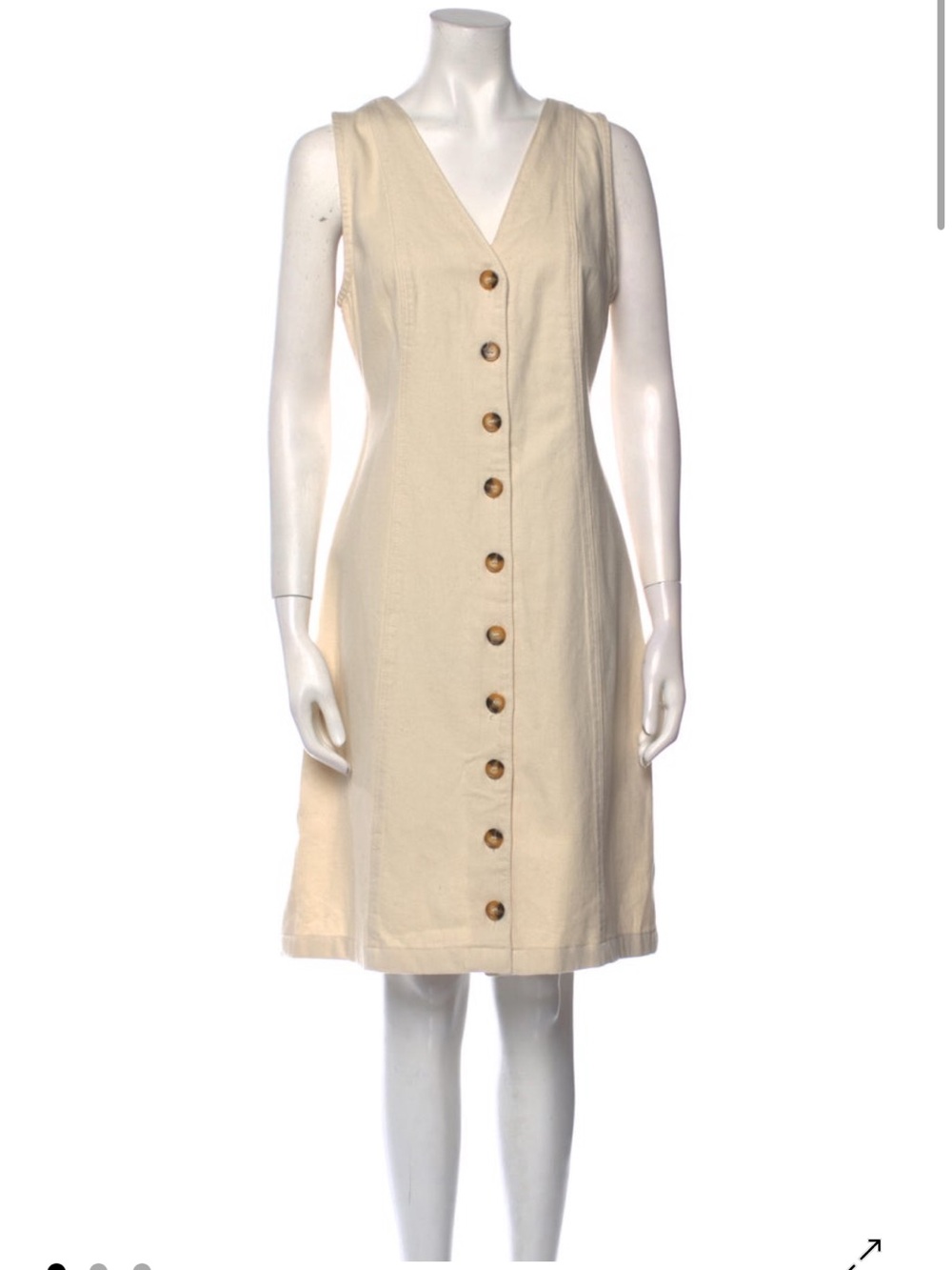 Rixo Tan Button Down Dress